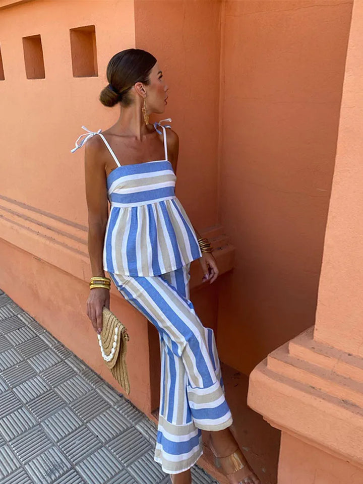 Hanne – Printed Trousers Summer Set