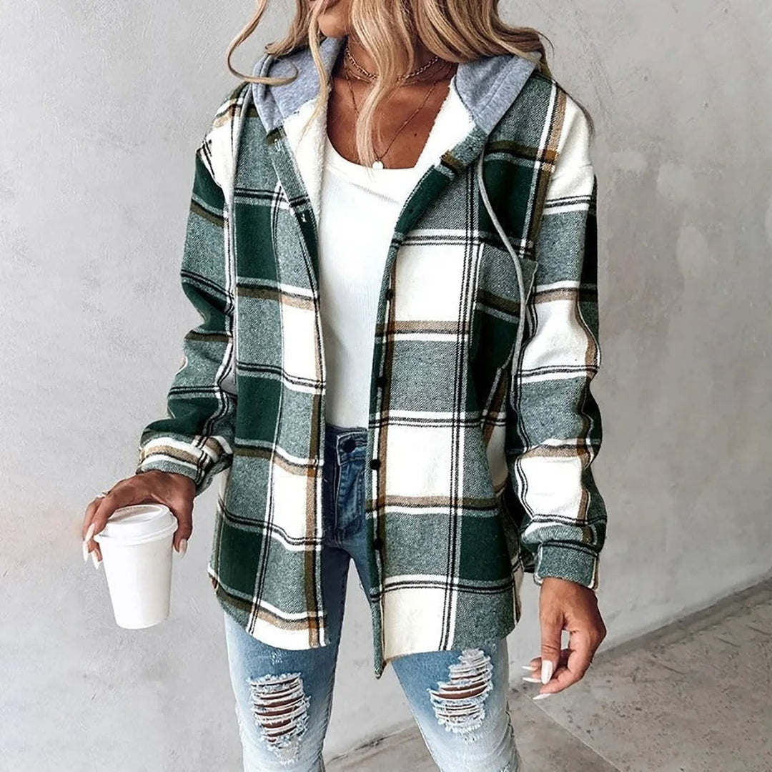 Risana – Checked Hooded Jacket