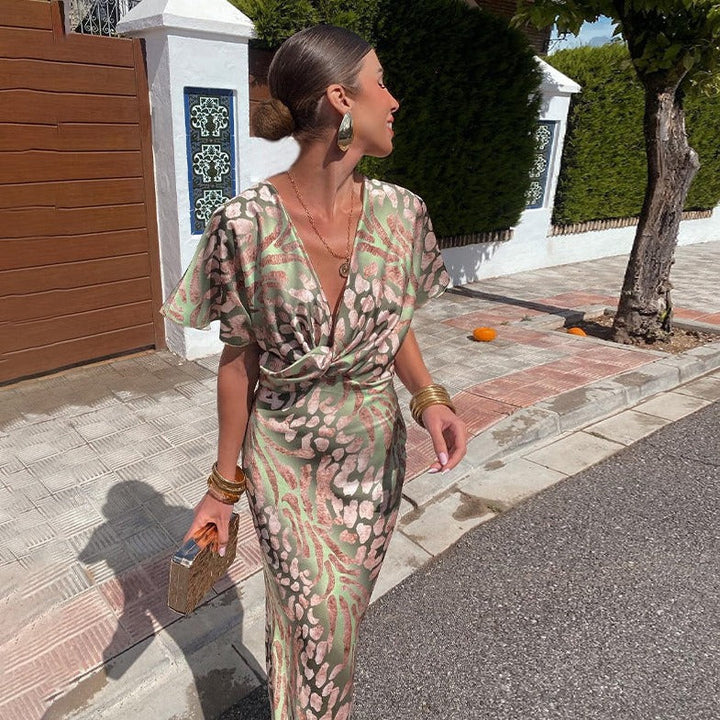 Isabeau – Sophisticated Silk Maxi Dress