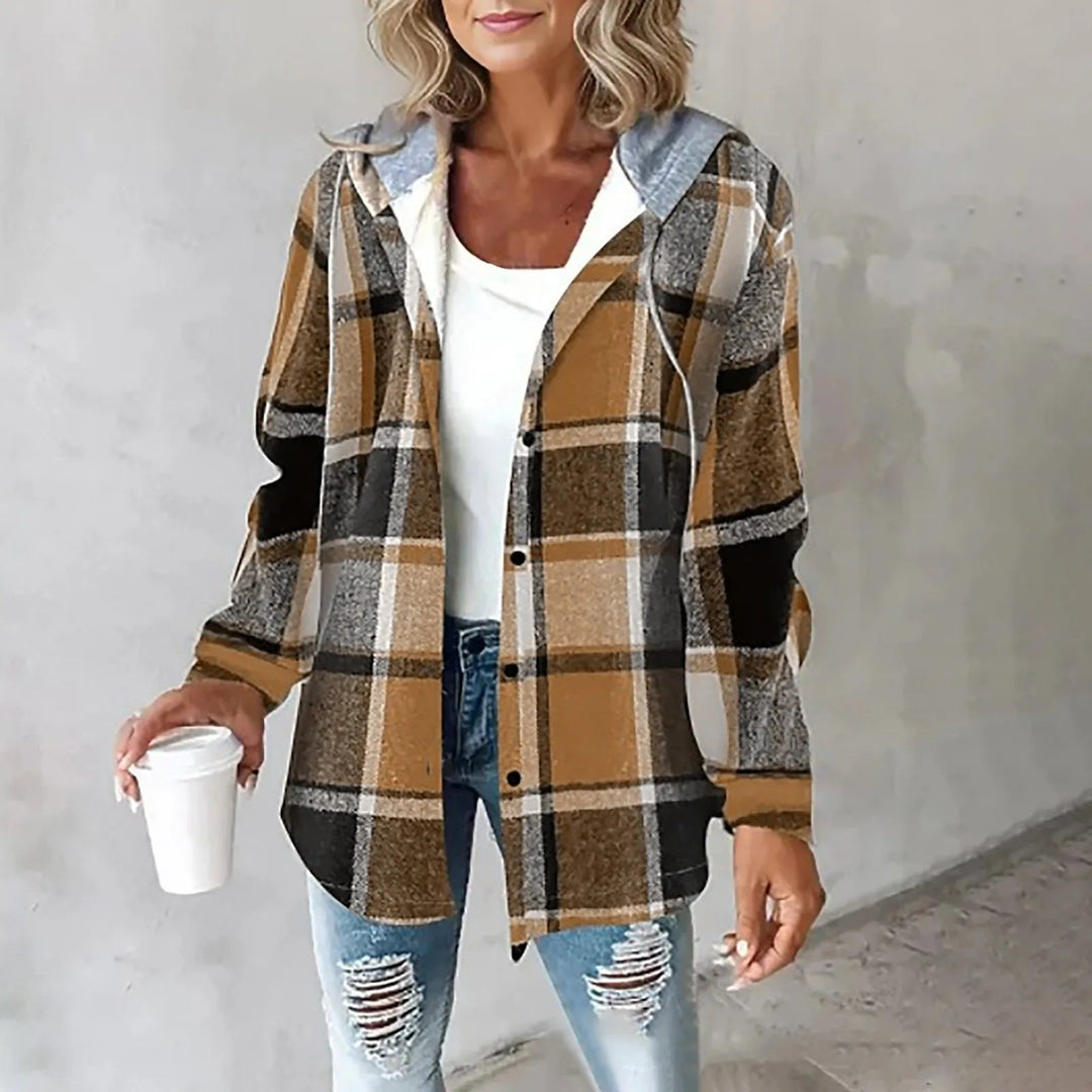 Risana – Checked Hooded Jacket