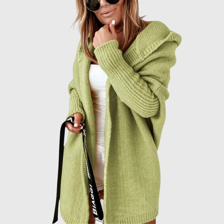 Mila – Hooded Knit Cardigan