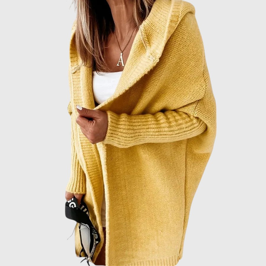 Mila – Hooded Knit Cardigan