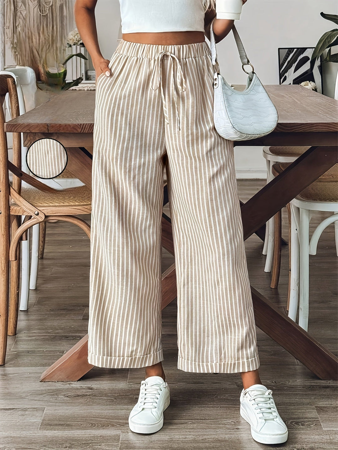 Zilda – Striped Wide-Leg Trousers
