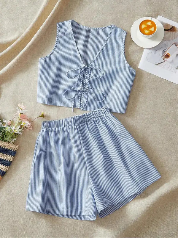 Romilly – Striped Two-Piece Set