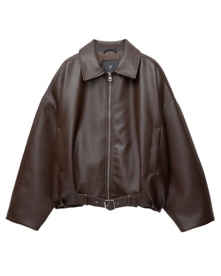 Vice | Oversized Leather Jacket