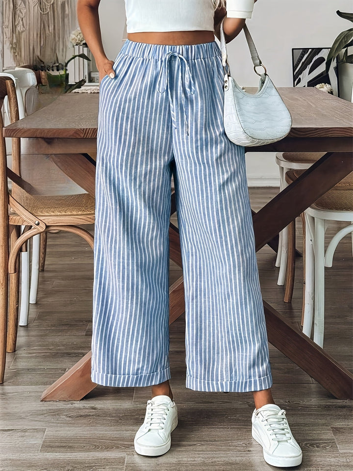 Zilda – Striped Wide-Leg Trousers