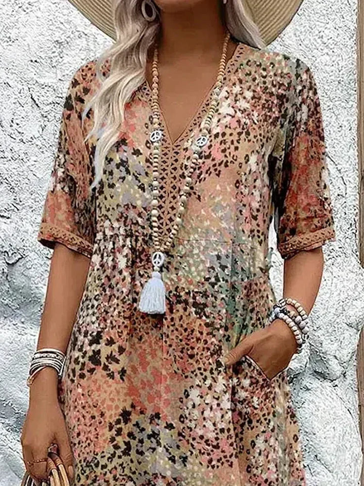Aaliyah – Relaxed Fit Printed Midi Dress