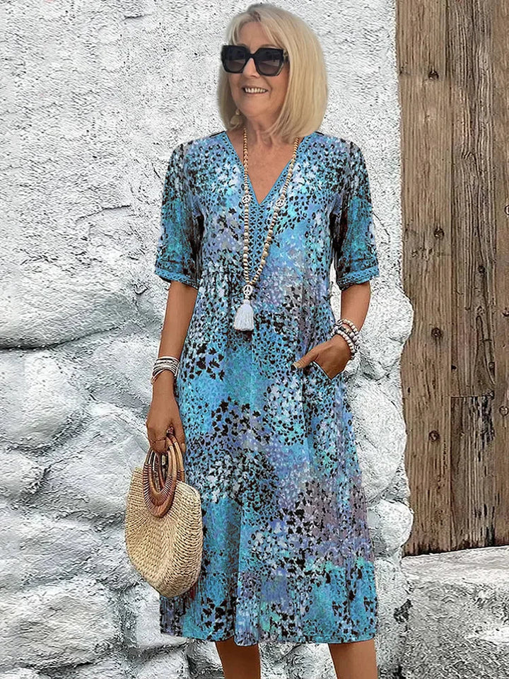 Aaliyah – Relaxed Fit Printed Midi Dress