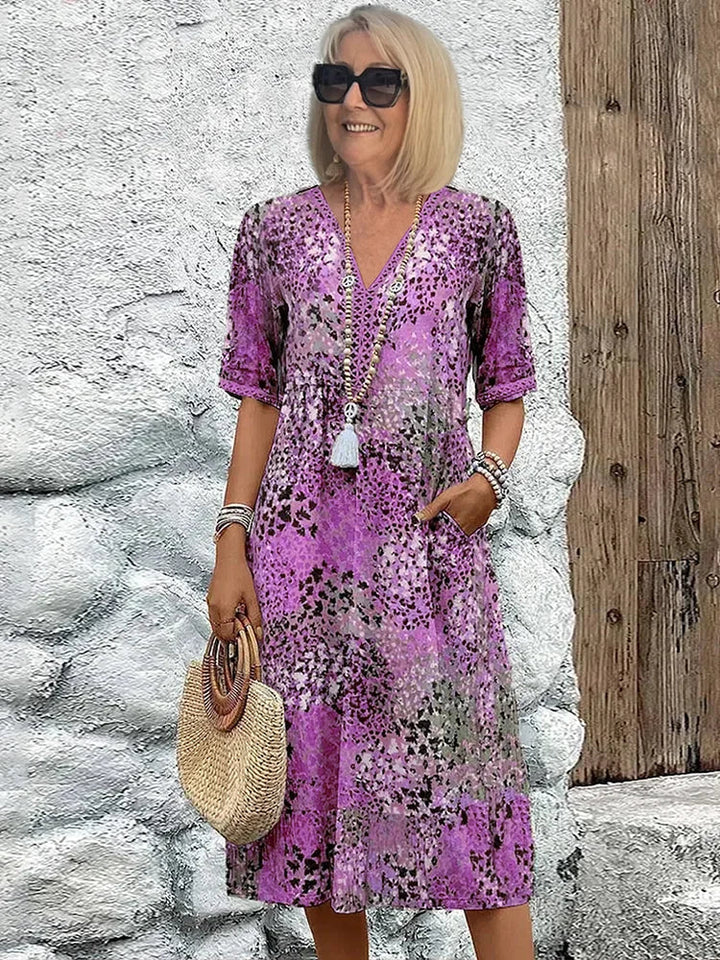 Aaliyah – Relaxed Fit Printed Midi Dress