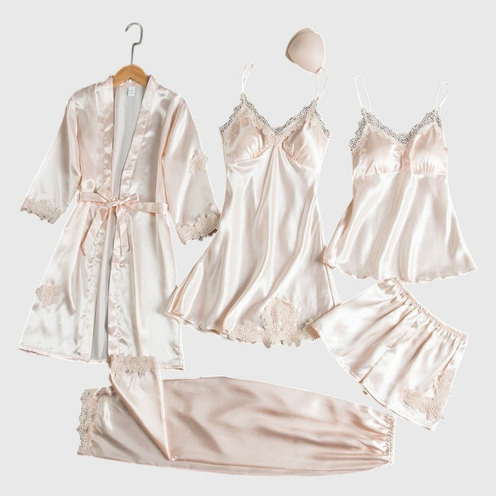 Marcie – Satin Lace Sleepwear Set