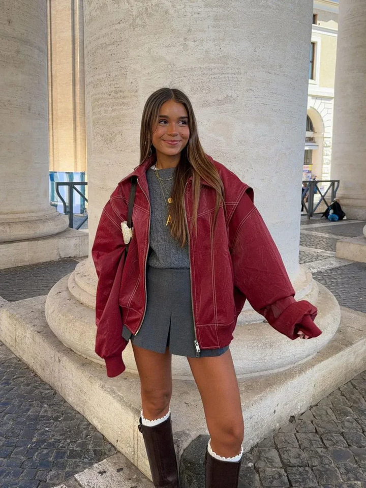Jackie | Oversized Contrast Jacket - Limited Sale