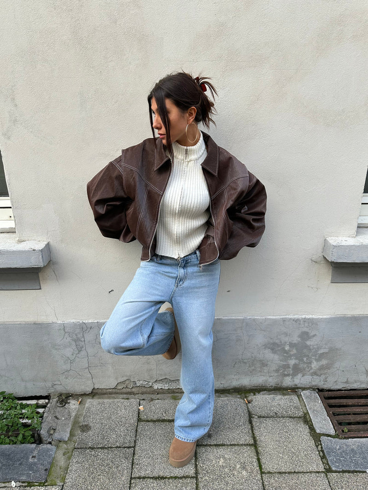Jackie | Oversized Contrast Jacket - Limited Sale