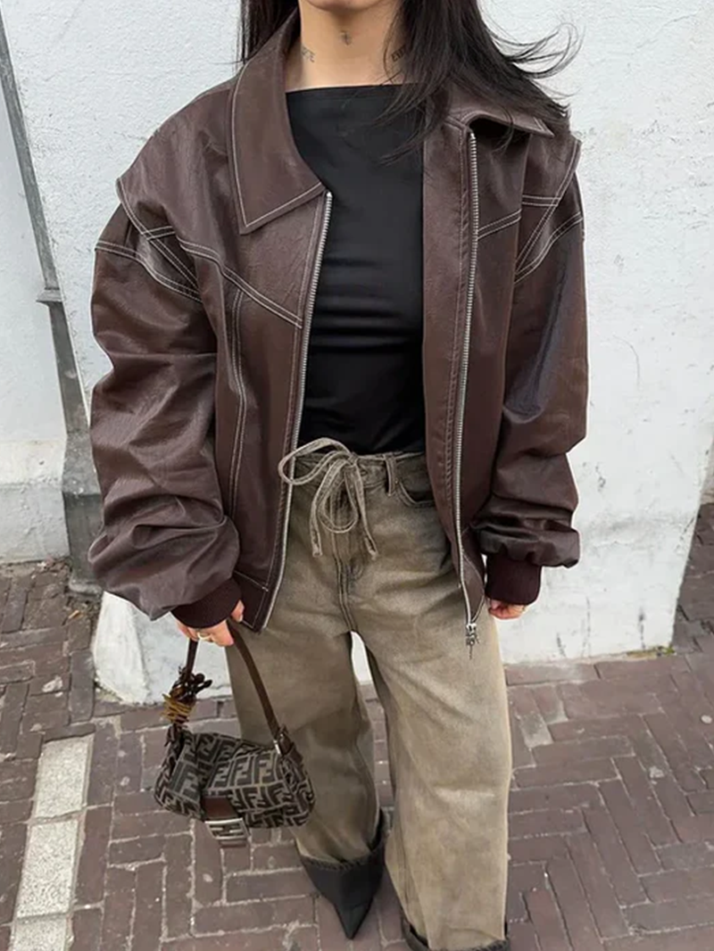 Jackie | Oversized Contrast Jacket - Limited Sale
