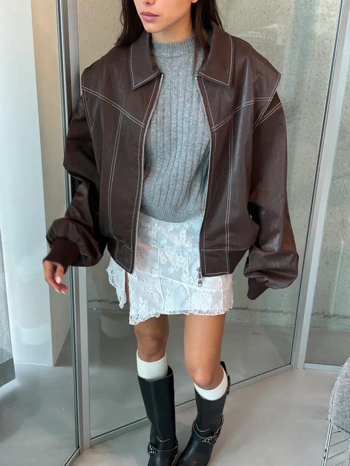 Jackie | Oversized Contrast Jacket - Limited Sale