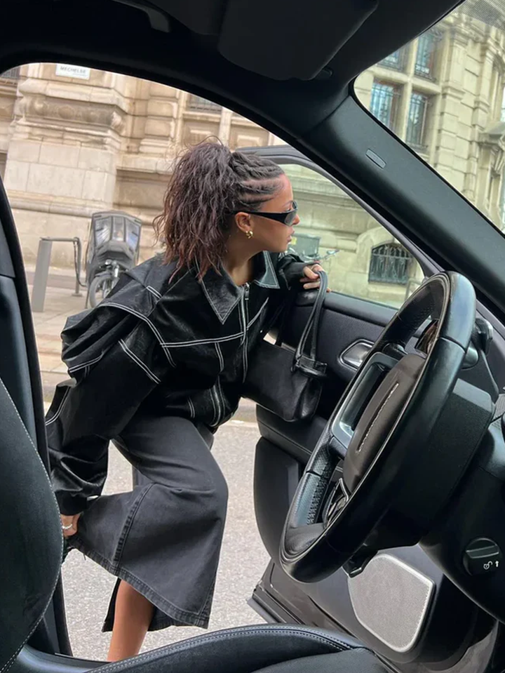 Jackie | Oversized Contrast Jacket - Limited Sale