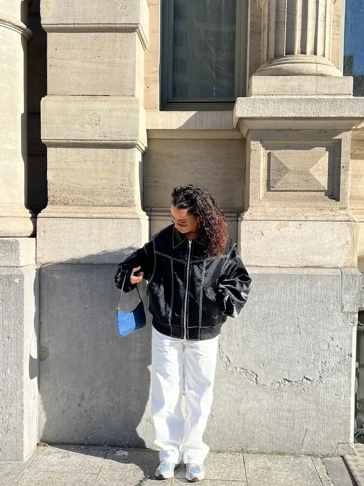 Jackie | Oversized Contrast Jacket - Limited Sale