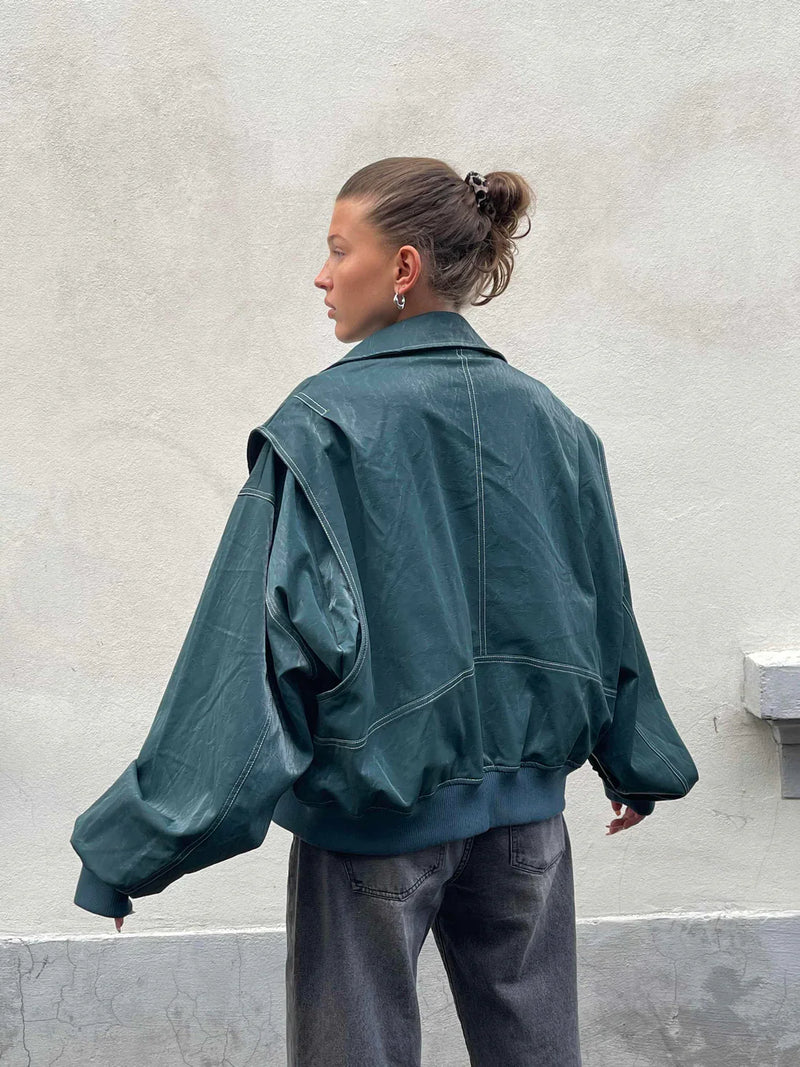 Jackie | Oversized Contrast Jacket - Limited Sale