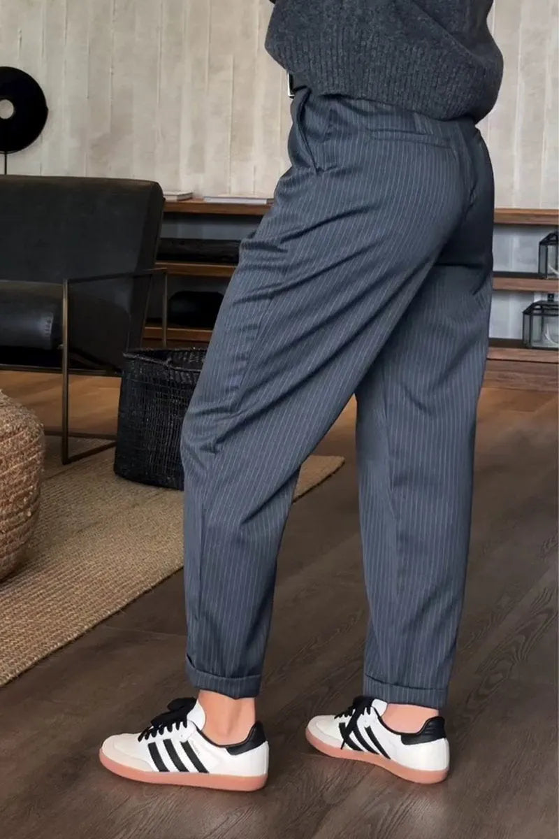 Tailora | Tailored Striped Trousers
