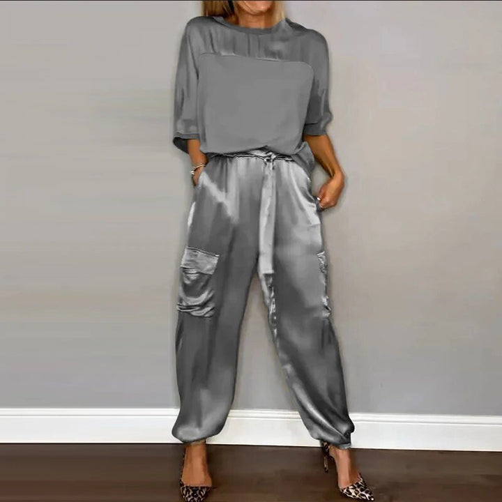 Hallie | Spring Satin Set