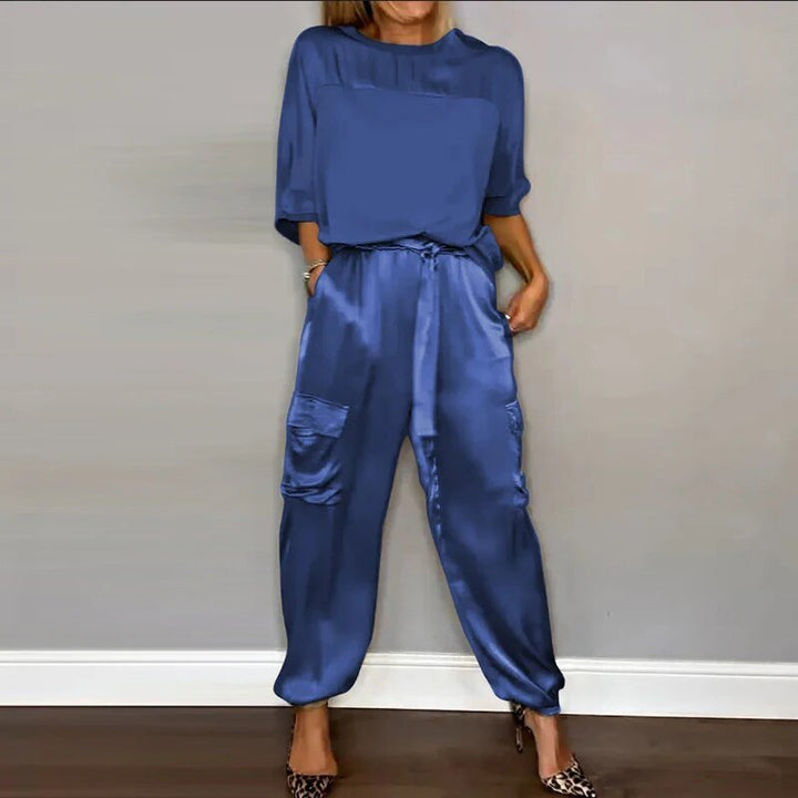 Hallie | Spring Satin Set