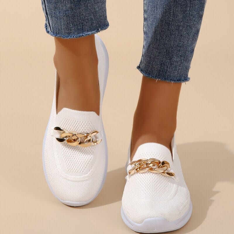 Abrielle – Chain Detail Slip-On Trainers