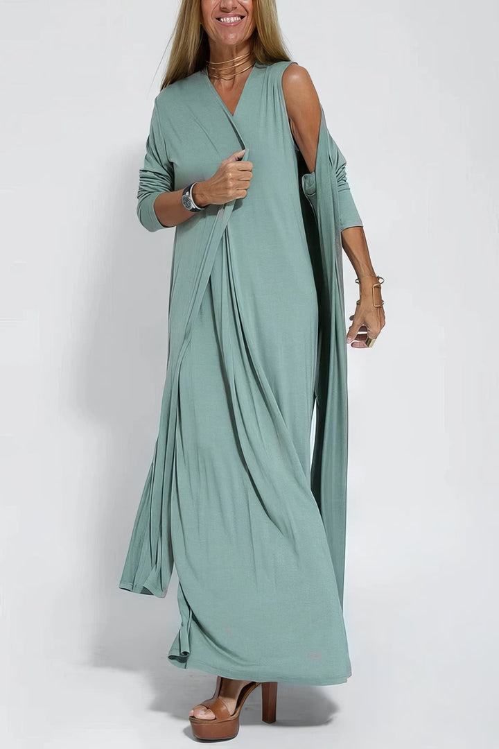 Dea | Long Dress + FREE Matching Cardigan
